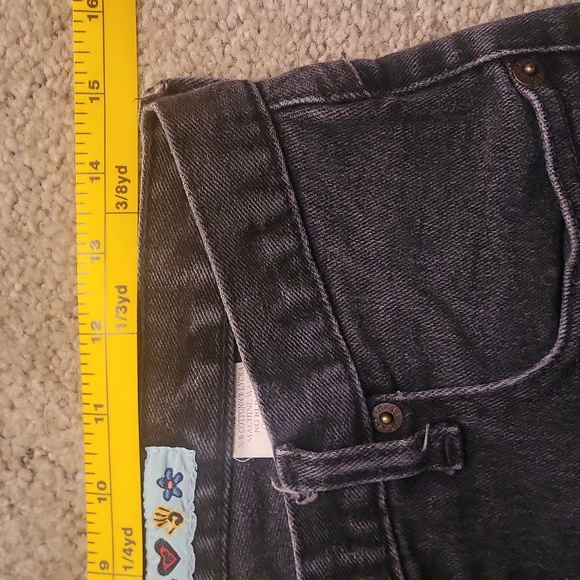 Vintage Juniors Size 11 Mudd Low Rise Flare Faded Black Jeans - Picture 9 of 13